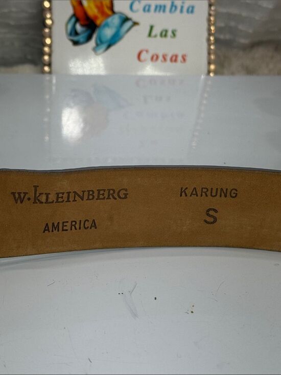 (H) W.Kleinberg KARUNG Metallic Snakeskin Belt
Women\'s Size S main image 6
